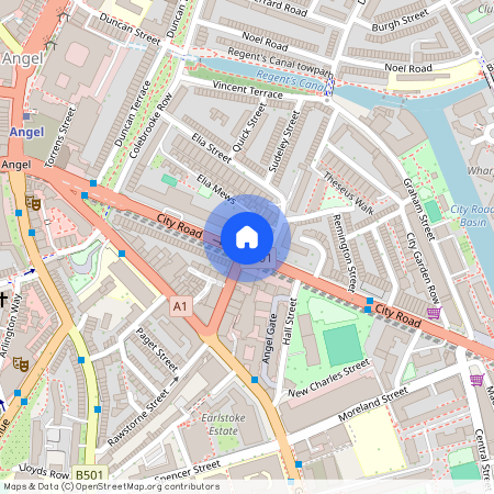 City Road, Angel, Islington, London, EC1V