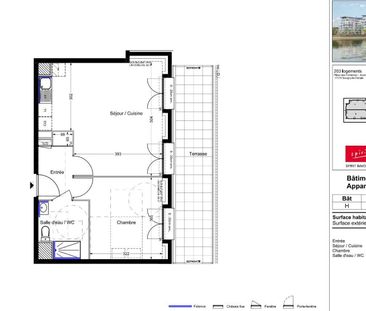 location Appartement T2 DE 46.47m² À SAVIGNY LE TEMPLE - Photo 1