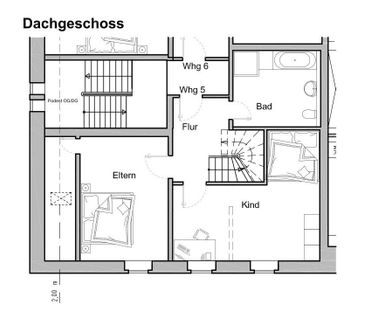 Großzügige und moderne Maisonette-3-Zimmer-Wohnung mit Dachbalkon in Werler Zentrum zu vermieten! - Foto 2