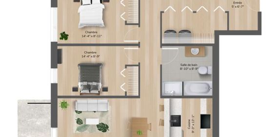 4½ neuf pour 1e juillet unité 303 - Photo 2