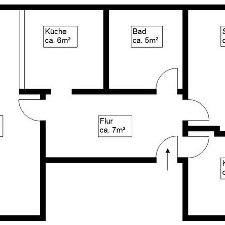 3 Raum-Wohnung - Photo 3