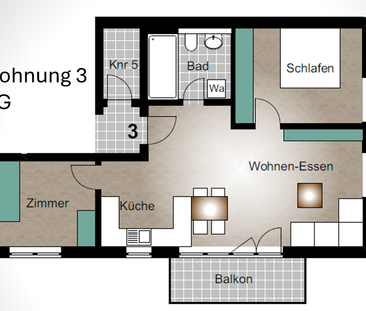 5 Whg - NEUBAU/Erstbezug in Rheinstetten Mörsch - 2 oder 3 Zimmer - Photo 1