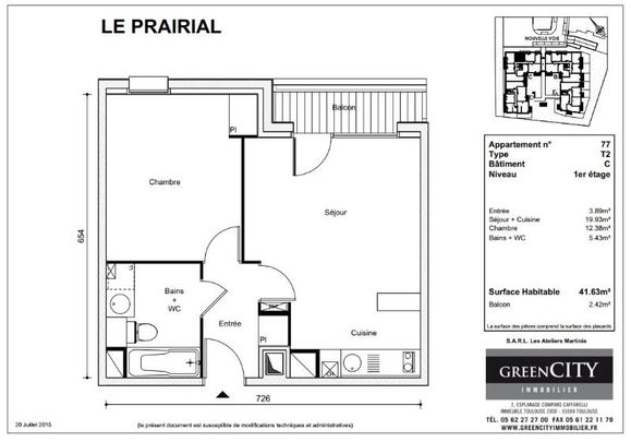 Location Appartement 2 pièces 41m² TOULOUSE 31200 - Photo 1