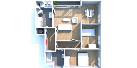 Grand appartement 3 pièces à Elbeuf - Photo 2