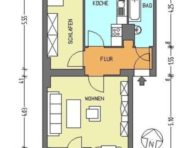 Nachmieter für helle 2-Zimmer-Wohnung in Pankow 54m² ab 01.02.26 - Photo 1