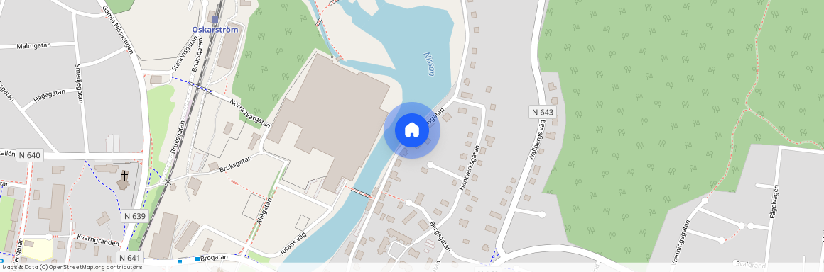 köpmansgatan, Oskarström