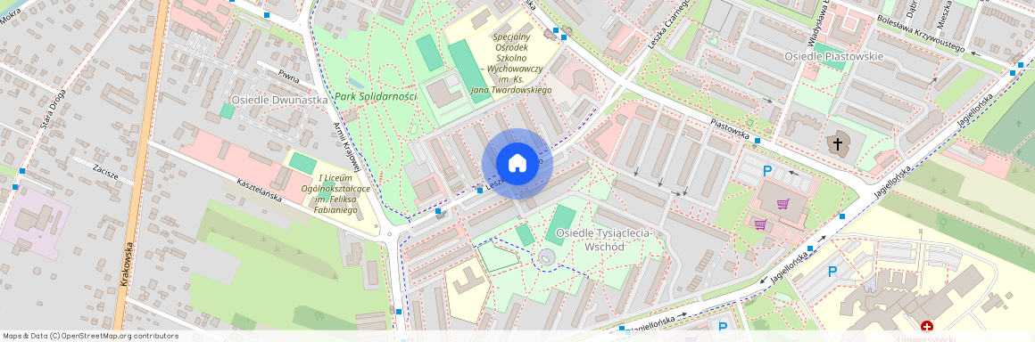 ul. Leszka Czarnego, Radomsko, radomszczański, łódzkie