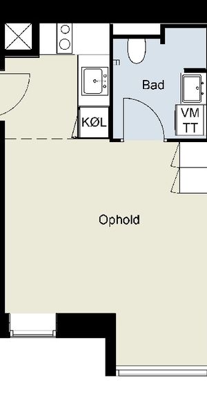 Lækker 1-værelses lejlighed midt i Odense - Foto 1