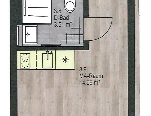 Leipziger City – Nähe Leuschner Platz – 1-Raum-Wohnung - Photo 1
