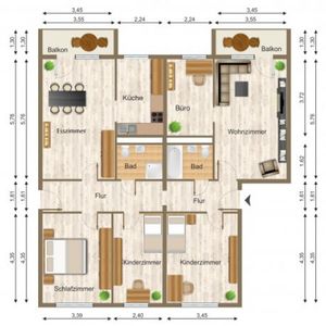 Wohnung, 6 Zimmer (124,27 m²) - Foto 2