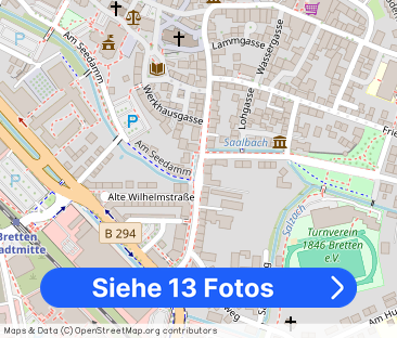 Helle Maisonettewohnung mit Garage im Herzen von Bretten! - Foto 1