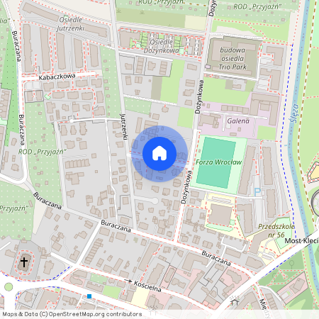 ul. Łanowa, Klecina, Krzyki, Wrocław, dolnośląskie