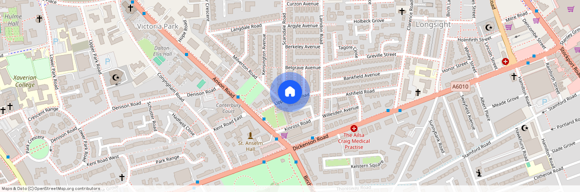 Upper Kent Road, Victoria Park, Manchester, M14