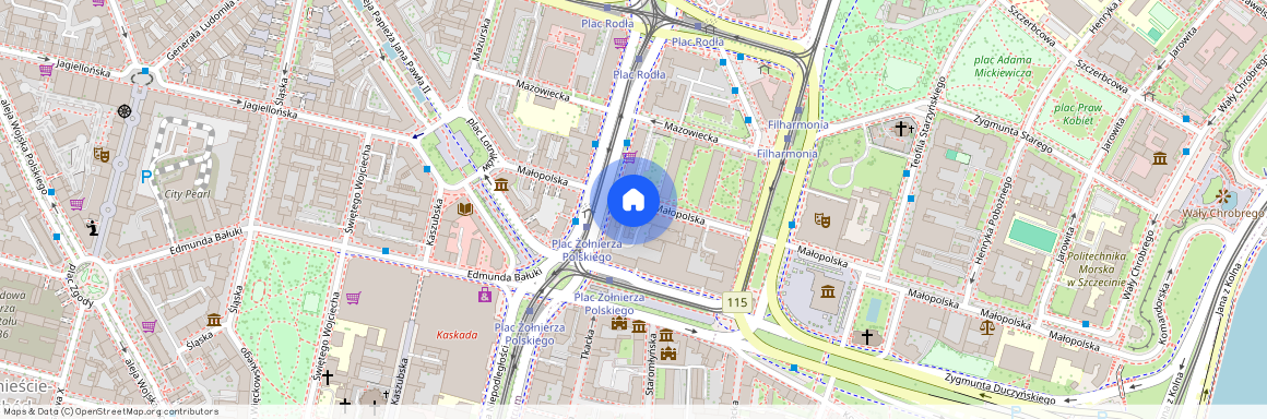 ul. Małopolska, Centrum, Śródmieście, Szczecin, zachodniopomorskie