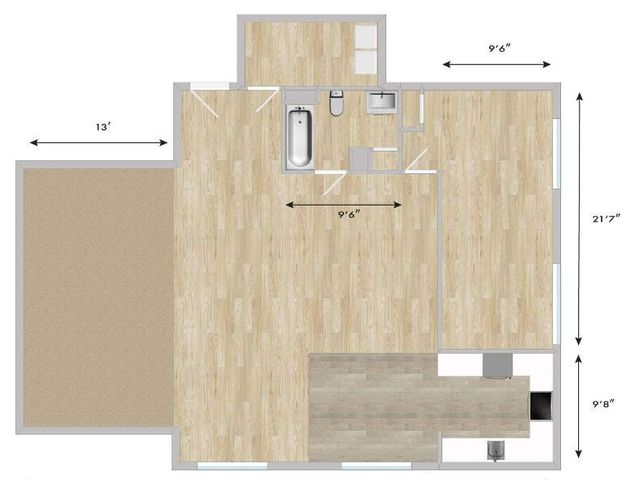 1 CH - 1 SDB - Montréal - $1,800 /mo - Photo 1