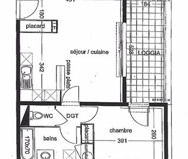 Location appartement 2 pièces, 42.94m², Nîmes - Photo 4