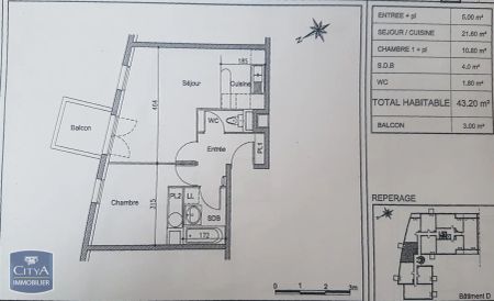 Appartement à louer 2 pièces 41.1m² - Photo 5