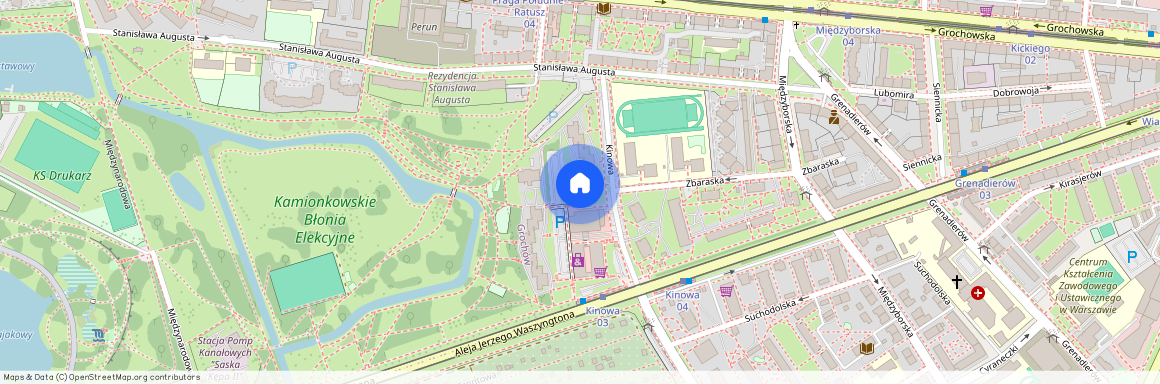 ul. Kinowa, Grochów, Praga-Południe, Warszawa, mazowieckie