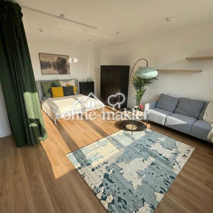 Erstbezug nahe Kö: Exklusives 1,5-Zi.-Apartment, EBK, Balkon, Aufzug, Möbliert - Foto 1