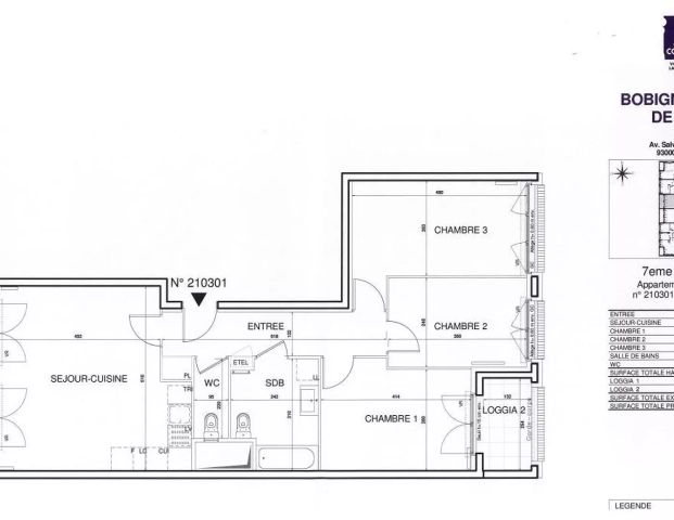location Appartement T4 DE 76.2m² À BOBIGNY - Photo 1
