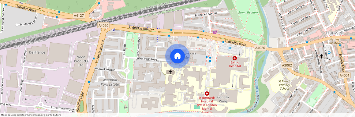 St Bernards Hospital (West London Mental Health NHS Trust), FitzHerbert Walk, London, W7 2PE, United Kingdom