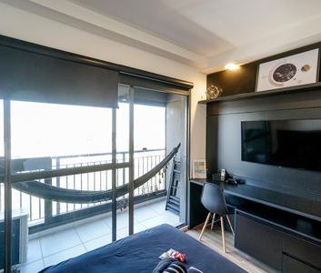 Studio para alugar com 24m², 1 quarto e sem vaga - Foto 2