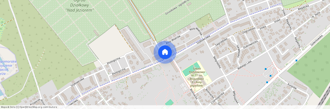 ul. Szybowcowa, Dąbie, Prawobrzeże, Szczecin, zachodniopomorskie