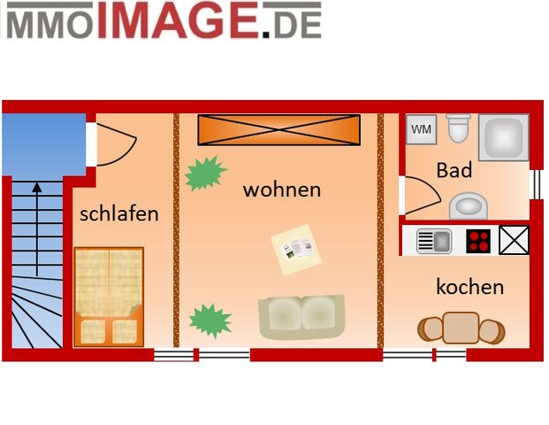 Charmante 1-Zimmer-Wohnung in ruhiger Hoflage - Photo 1