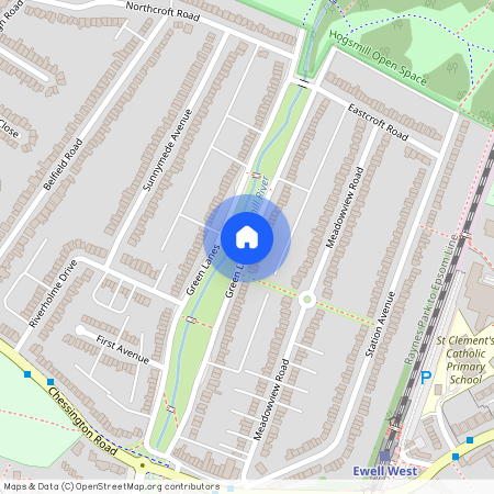 Green Lanes, West Ewell, Surrey. KT19 9TN