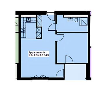 Appartement moderne de 2.5 pièces, idéalement situé à Bulle - Foto 1