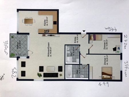 31/2-ROOM APARTMENT IN BASEL - GELLERT/ST. ALBAN, FURNISHED - Photo 3