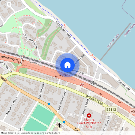 Upper Promenade, Colwyn Bay, Conwy, LL28