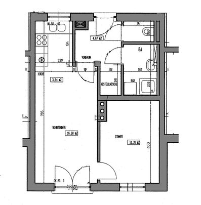 Gut aufgeteilte 2-Zimmer-Wohnung im Erdgeschoss - Photo 1