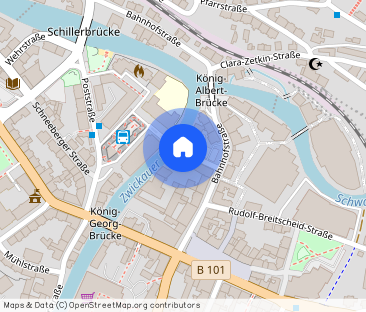 Große 3-Raum-Wohnung mit Blick auf die Mulde - Photo 1