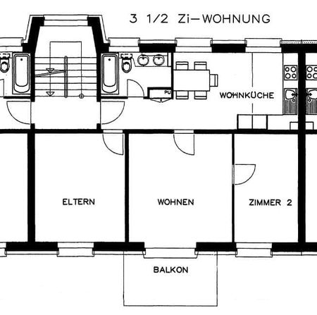 3.5 Zimmer, 63 m², 1. Stock - Photo 4