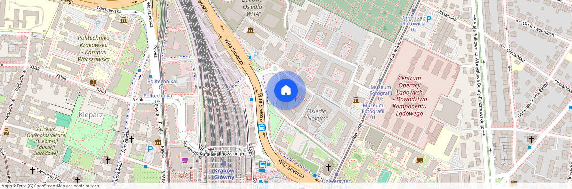 ul. Rakowicka, Przedmieście Warszawskie, Stare Miasto, Kraków, małopolskie