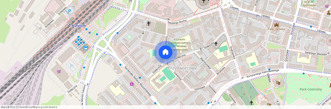 Przydworcowe, Sukienna, Białystok