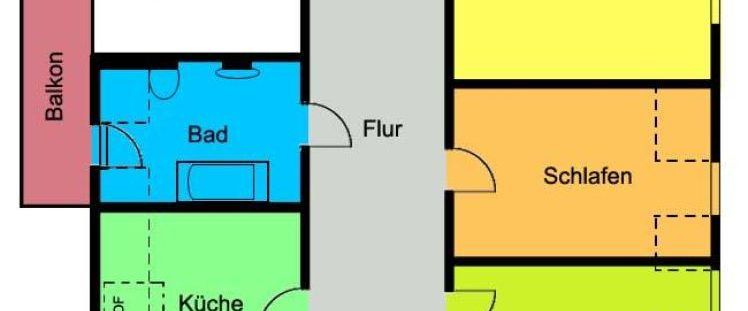 Individuelle Wohlfühlwohnung unterm Dach! Hofseitiger Balkon und toller Blick! - Photo 1