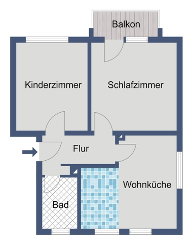 Tolle Erdgeschosswohnung mit Balkon - Foto 3