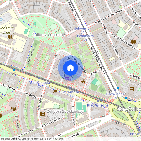 ul. Juliusza Słowackiego, Stary Żoliborz, Żoliborz, Warszawa, mazowieckie