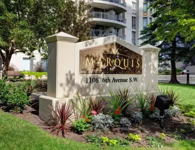 Great two bedroom with two bathroom apartment on 9th floor for rent. Great location. | 1108 6 Avenue Southwest, Calgary - Photo 1