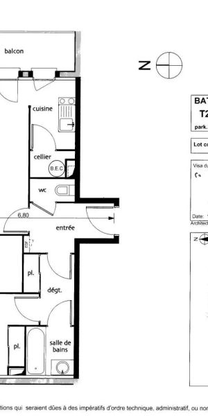 Appartement à louer 3 pièces 55.83m² - Photo 2