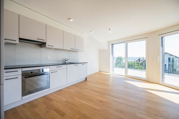 Magnifique attique de 3.5 pièces avec superbe terrasse et vue sur le lac - Photo 1