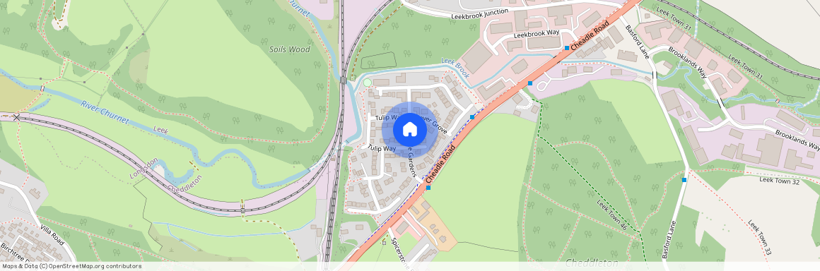 Wardle Gardens, Leek, Staffordshire, ST13