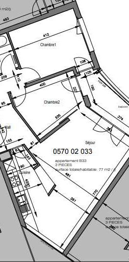 3 Zimmer, 77 m², 3. Stock - Foto 2