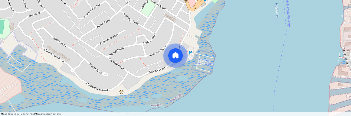 Marine Drive, Torpoint, Cornwall, PL11