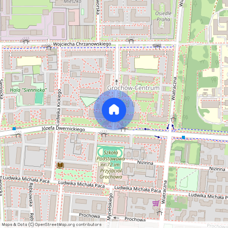 ul. Ludwika Mycielskiego, Grochów, Praga-Południe, Warszawa, mazowieckie