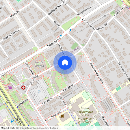 ul. Goplańska 25, Wilanów Wysoki, Wilanów, Warszawa, mazowieckie