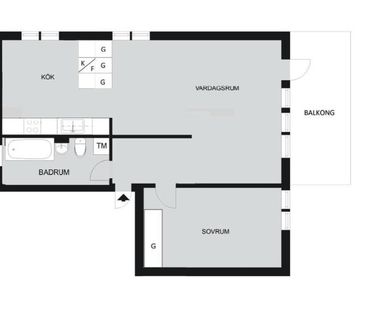 Saltsjöbaden - 2rok - 6mån - 10.925kr/mån - Foto 3