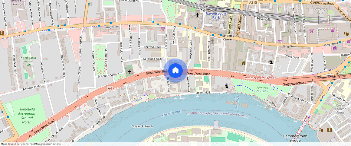 Great West Road, Bazalgette Court, Hammersmith, London, W6